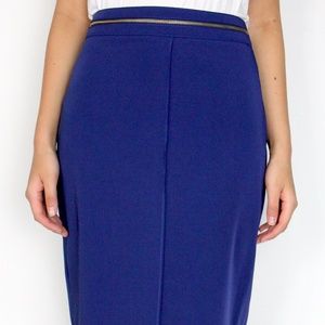 Sandra Angelazzi navy pencil skirt